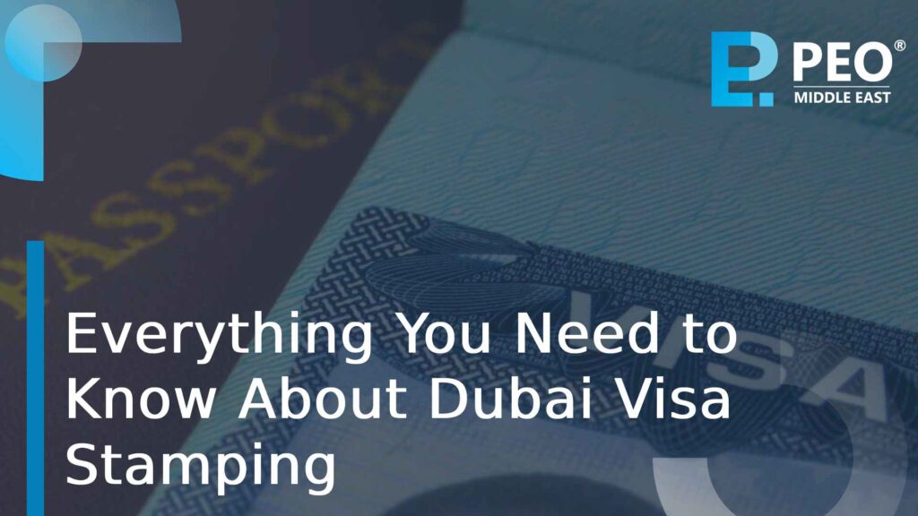 Dubai visa stamping