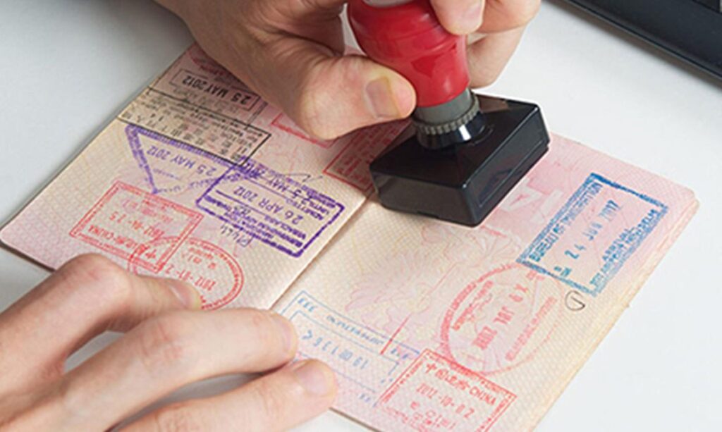 Dubai visa stamping 