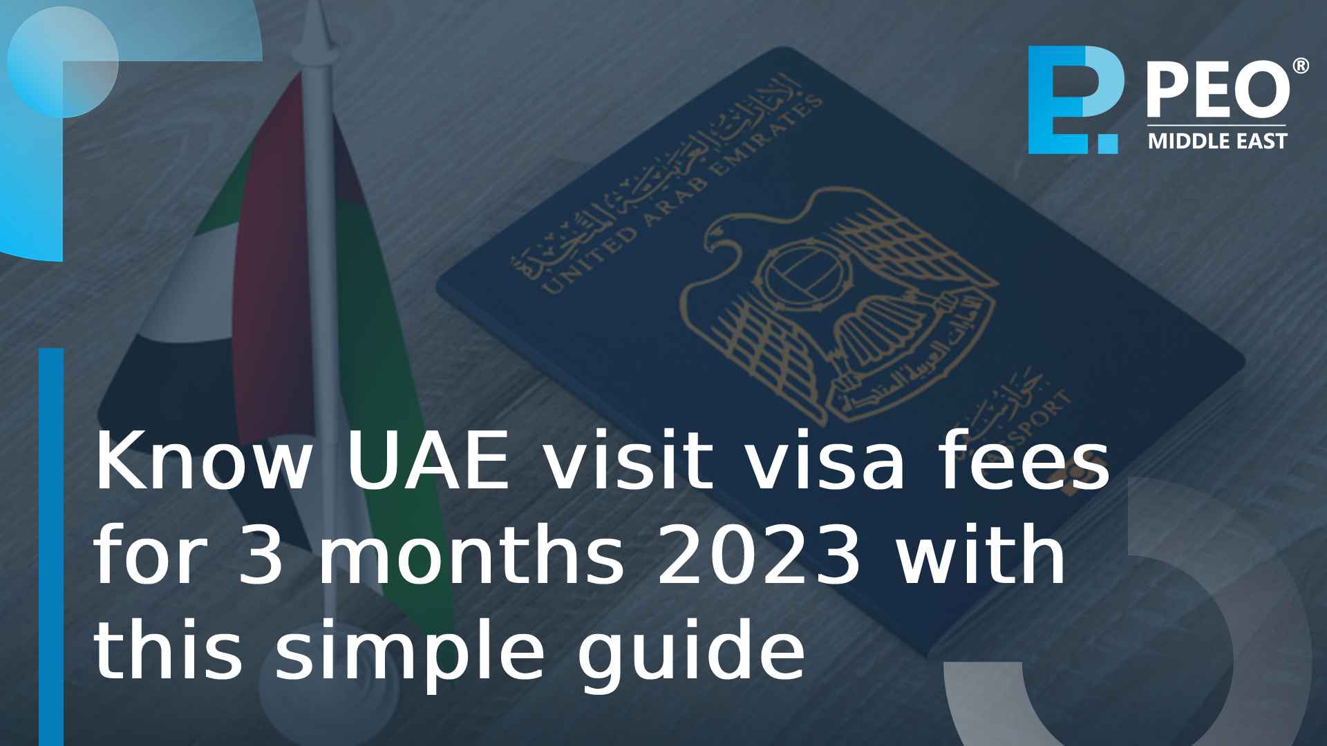 UAE visit visa fees for 3 months 2023