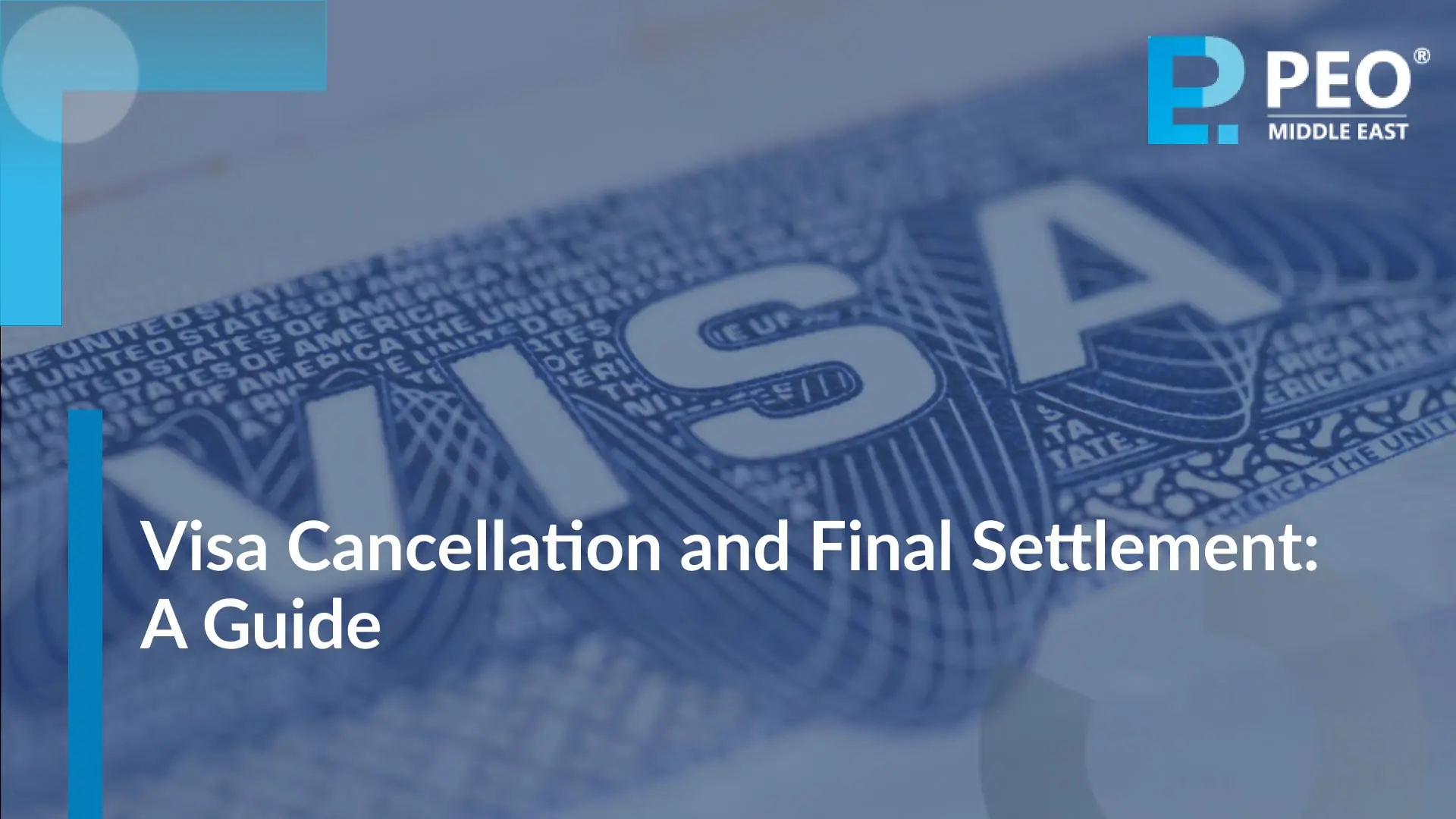 Visa Cancellation and Final Settlement